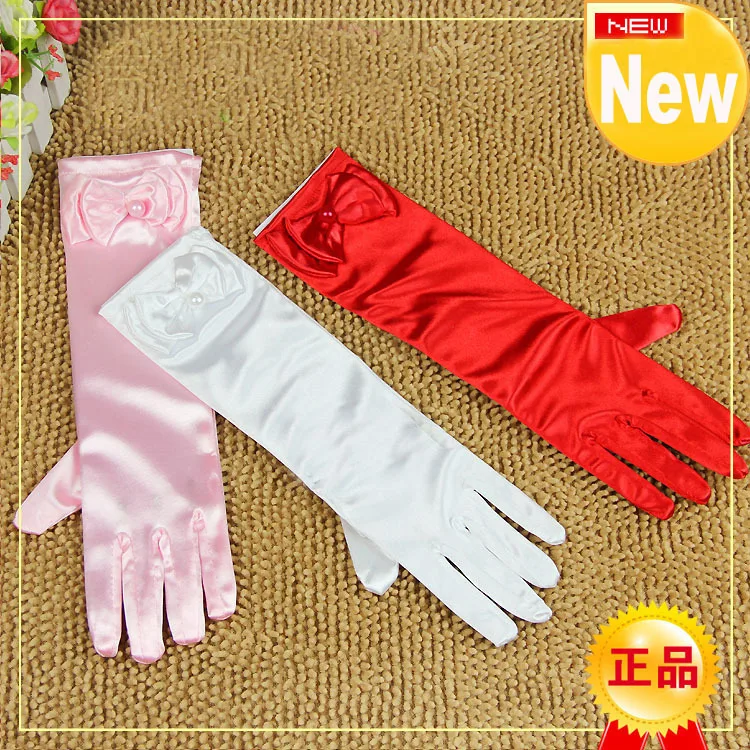 Детские перчатки для танцев 3 размера белые розовые красные|glove accessories|gloves