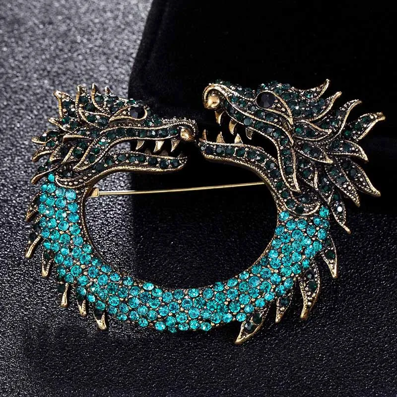 

Statement Cool Dragon Brooches Fashion Men's Vintage Broches Boutique Fine Animal Brooch Punk Jewelry Broaches Woman Joias Pins