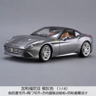 Bburago 1:18 Ferrari 458 модель автомобиля 1 18 имитация сплава оригинальная Rafa модель спортивного автомобиля супер модель автомобиля для бега подарок - Цвет: 12