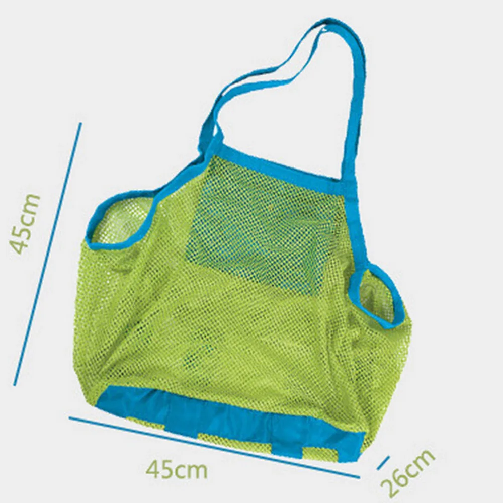 Очень большой размер песчаная пляжная сумка из сетки для полотенца одежды