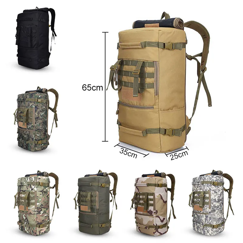Новый нейлоновый 50L альпинистский походный военный тактический рюкзак для