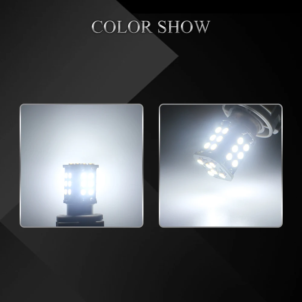10 50 шт./лот S25 1156 1157 T20 7440 7443 3030 24 SMD для внешних тормозных ламп Canbus задние фонари