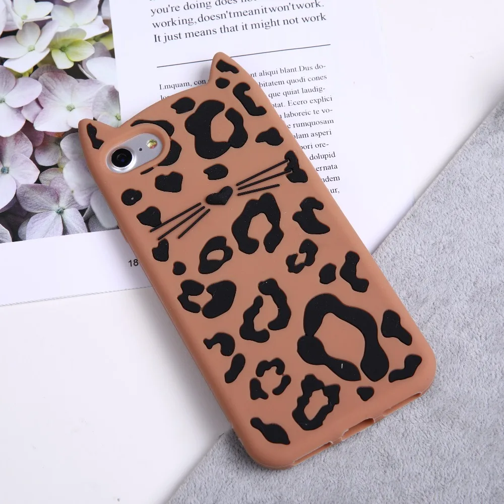 Милые черно-розовые Чехлы для iPhone X XS MAX XR с мультяшным рисунком бороды кота модный