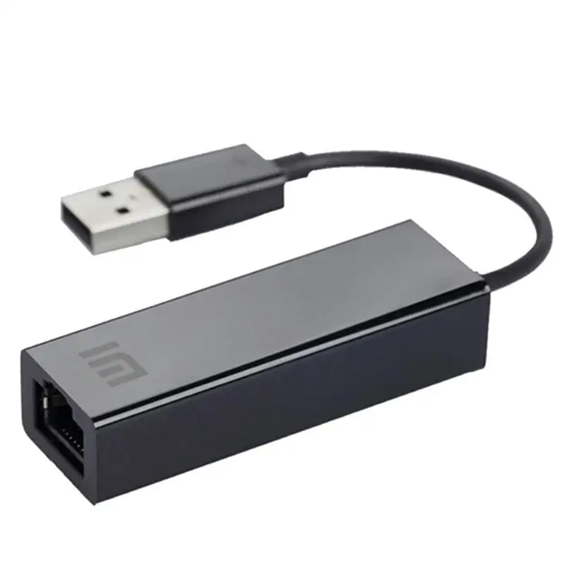 Xiaomi USB 2,0 RJ45 Ethernet адаптер Сетевая карта 10 Мбит/с и 100 Мбит/с сети автоматически для Xiaomi tv Box 3 реквизит