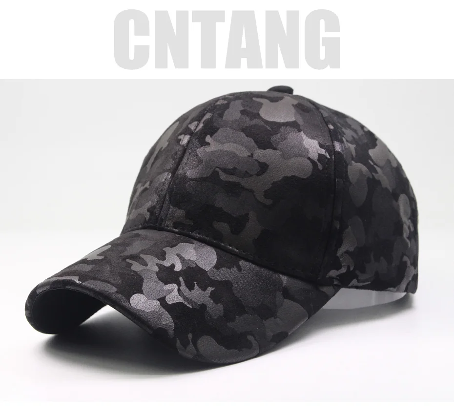 CNTANG, кожаная, замшевая, ПУ, камуфляжная бейсболка, мужская, модная, весенняя шапка, Snapback, хип-хоп, унисекс, кепка, s, регулируемая, брендовая, повседневная, шапки