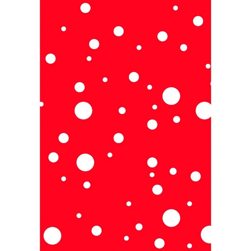 Фотофоны на заказ из виниловой ткани в белый горошек Красная стена для