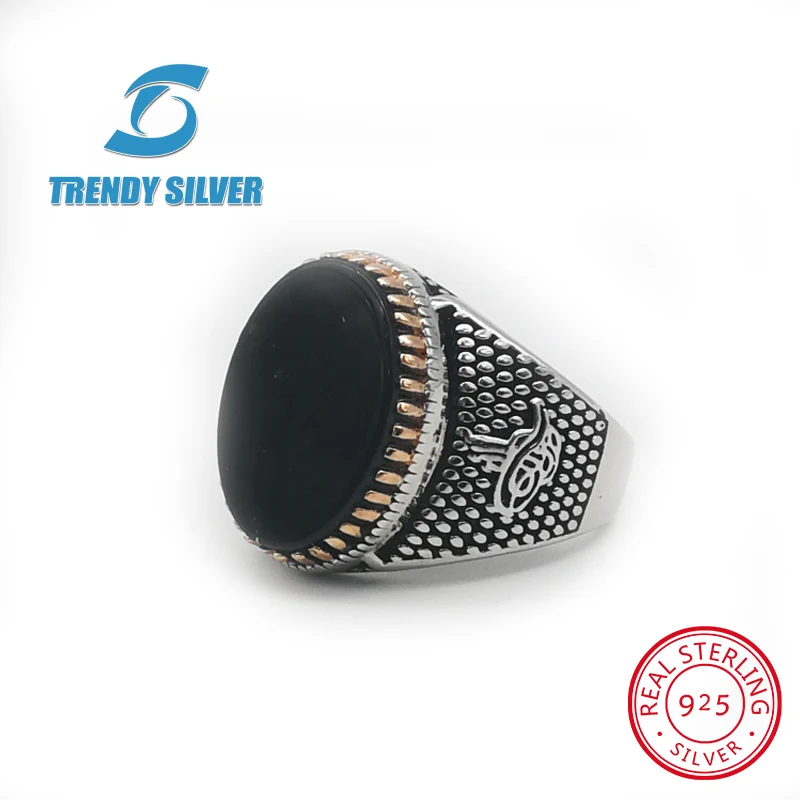 Ювелирные изделия из серебра 925 пробы мужские кольца аксессуары бирюзовый