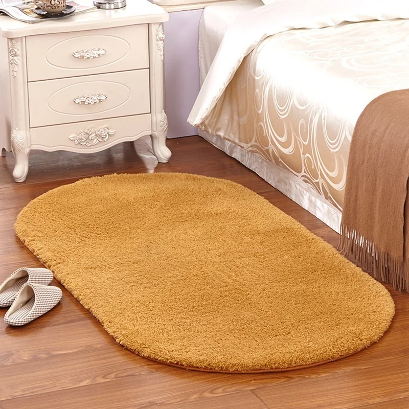 Половик Solid удобные водопоглощение Овальный Ванная комната коврик|Коврик| |