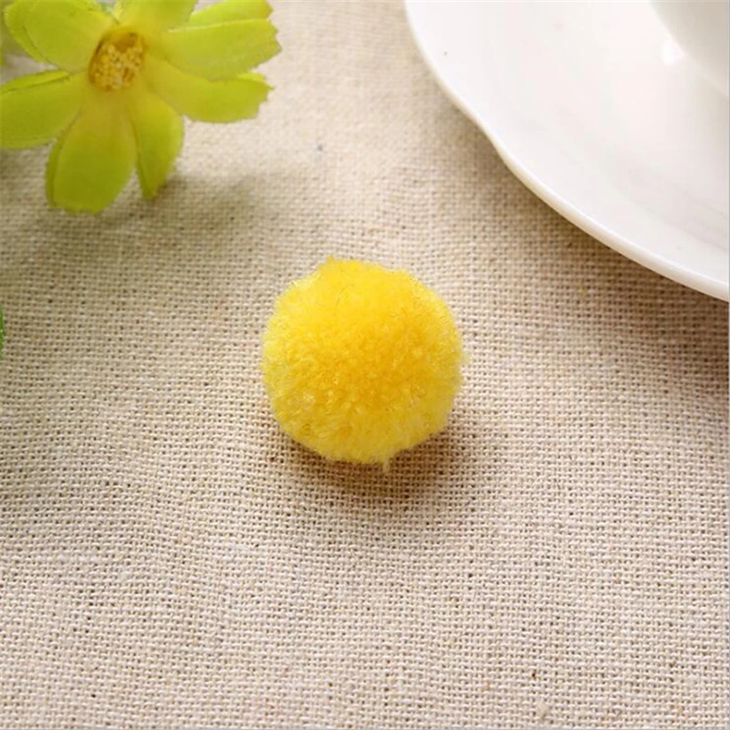 100 Шт. помпон цвета смешивания Плюшевые Искусственные Цветы DIY помпоны pon pom poms мяч