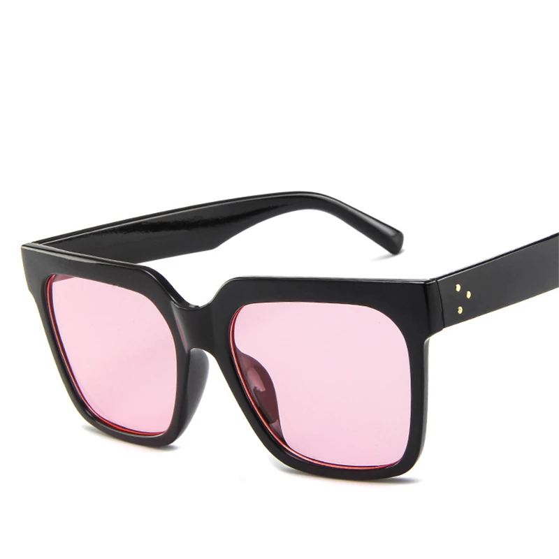 Женские квадратные солнцезащитные очки Lunette брендовые с заклепками UV400 5365R 2019