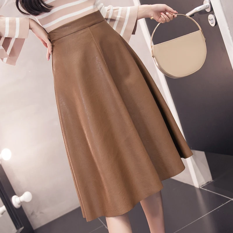 [Фильм] Новинка 2017 зимние женские Искусственная кожа облегающая бюст юбка