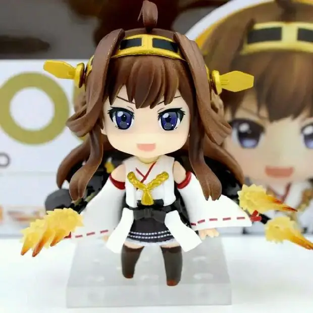 Аниме флота коллекция qversion Nendoroid 405 Kongo ПВХ Коллекция фигурку Модель игрушки куклы