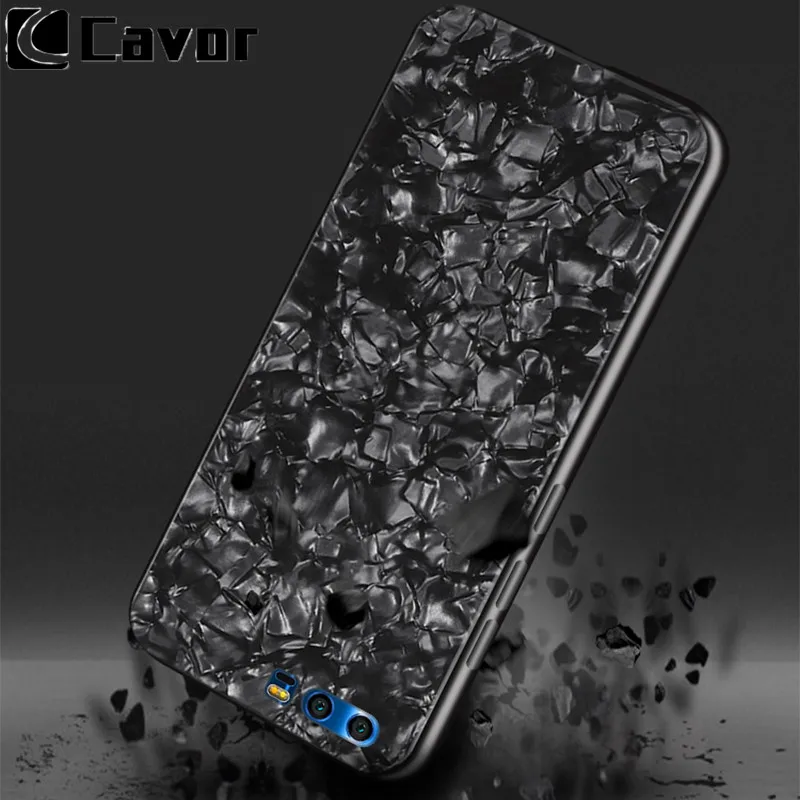 Модный Блестящий чехол из закаленного стекла чехлы для Huawei Honor 9 Lite Жесткий Чехол