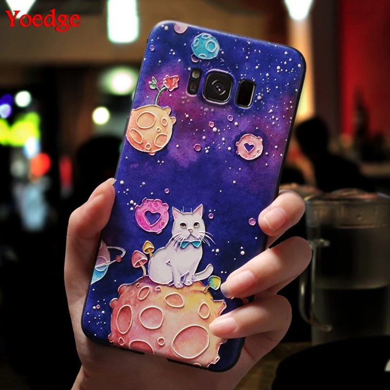 3D рельеф Камера чехол для samsung Galaxy S10 S10E S8 S9 S7 край M20 M10 J4 J6 плюс A9 A8 A7 Note 8 9 A30 A50 A70 TPU Защитный чехол