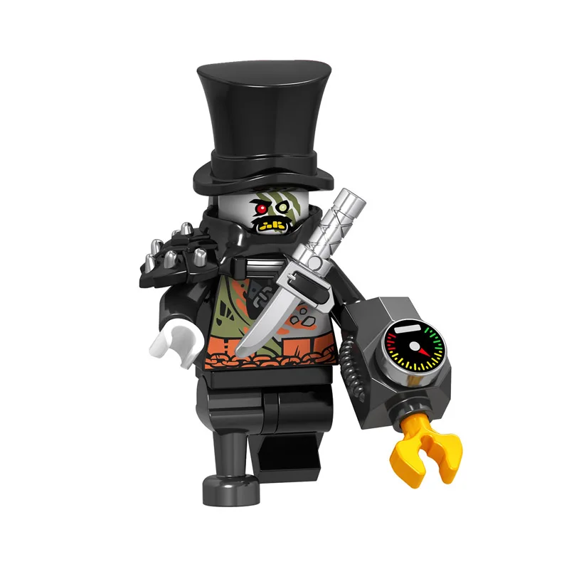 A033 Одиночная NinjagoINGlys герои фигурки Kai, jay, Cole Zane Nya Lloyd змея Монстр оружие действие игрушечный ниндзя фигура Строительные блоки игрушки - Цвет: A033