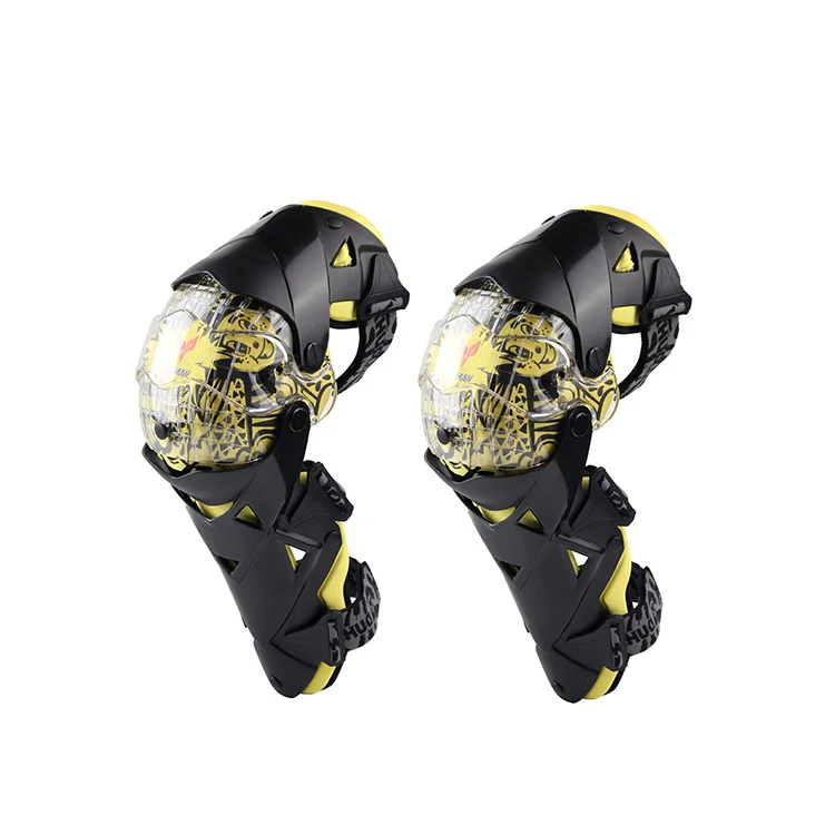yellow DUHAN moto rcycle наколенники moto cross наколенники высокого класса moto защитные шестерни наколенники moto rbiker наколенники - Цвет: yellow