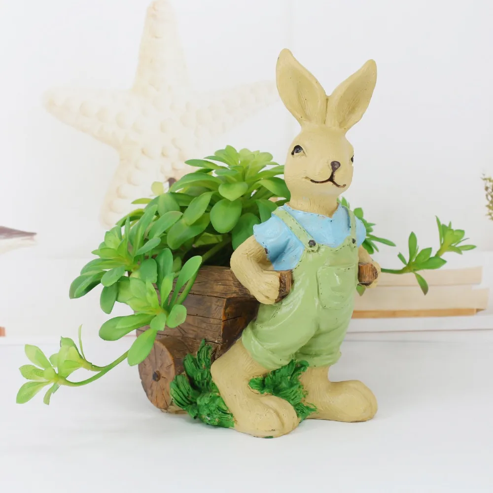 Фигурка пасхального кролика папы домашний декор сделай сам суккулентные