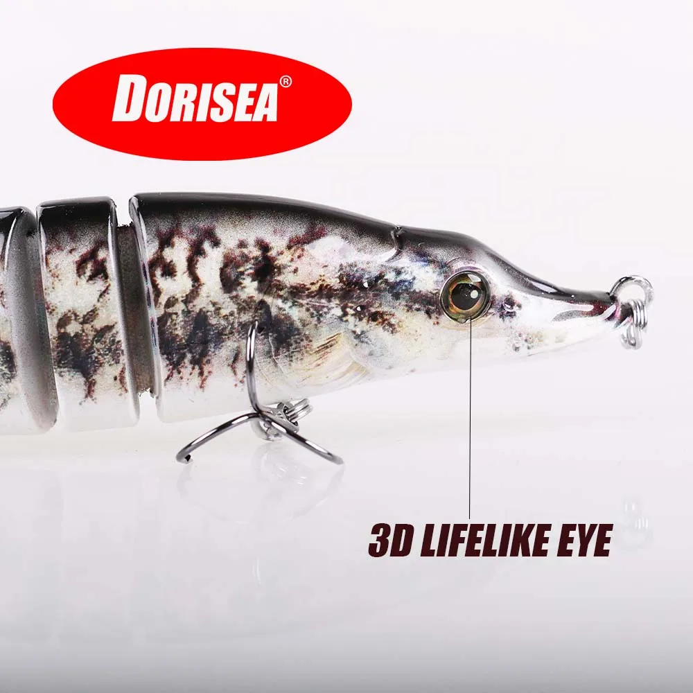 Рыболовный Инструмент 200 мм 75 г 3D глаза мульти Соединенные рыболовные приманки