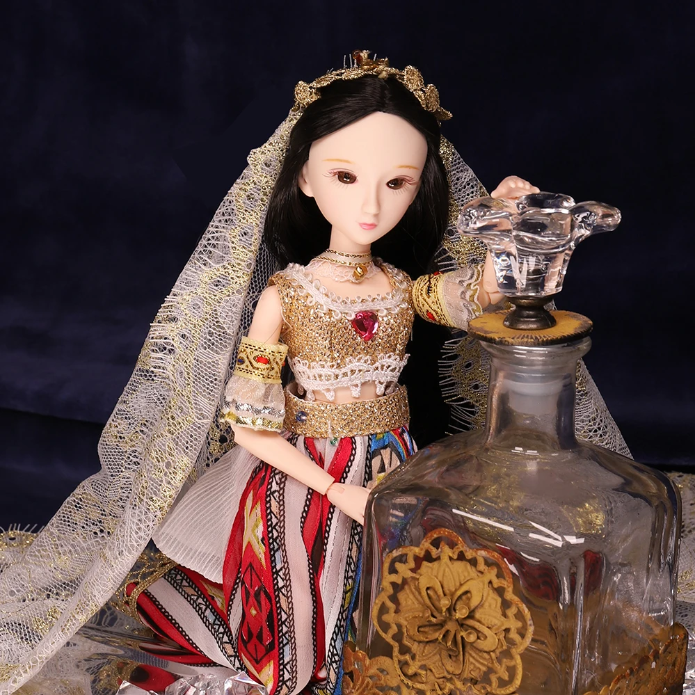 New national costumes India xiaojing doll girl joint body bjd including clothes shoes and box 25cm fress shipping gift | Игрушки и хобби