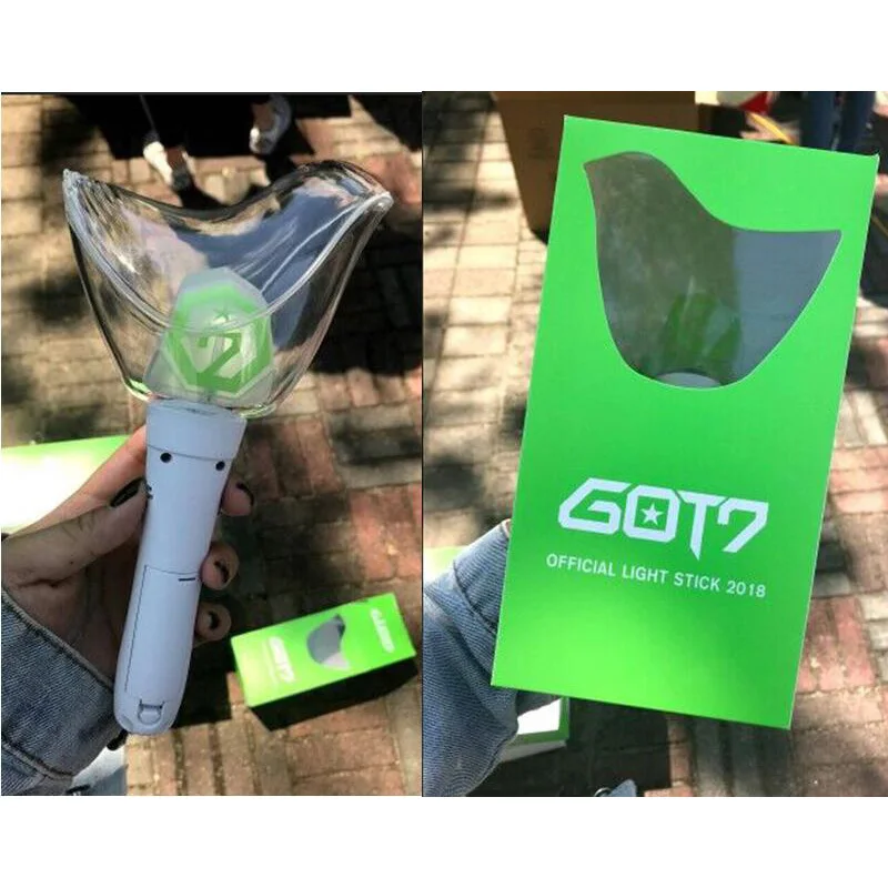 Новый Kpop 2018 GOT7 World Tour Ver.2 палочка светящаяся надпись Джексон концертный тур