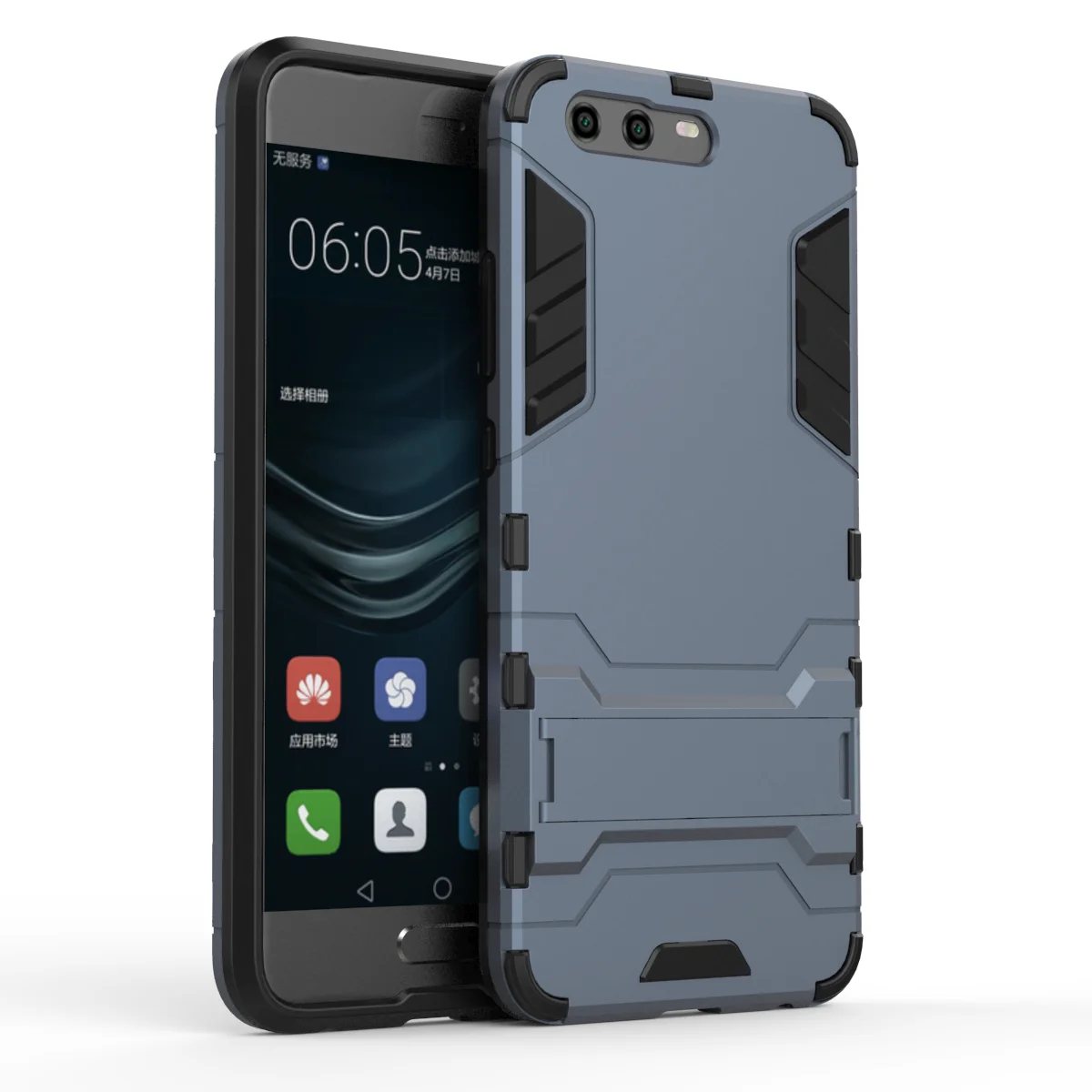Чехол для Huawei P10 / P9 Lite / P9 Plus Slim Cool Iron Man Hybrid Silicone Shockproof Cover Stand Mobile Phone Protective Coque.