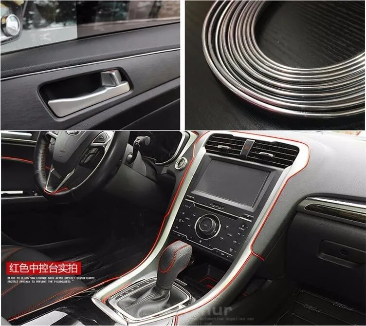 Car Styling Interior Refit Decoration Strip Sticker For Peugeot 107 108 206 207 301 406 407 SW 607 308 307 508 RCZ Accessories | Автомобили