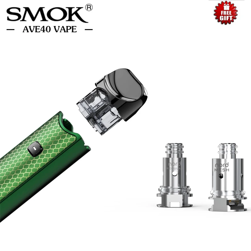 Новый 7 цветов SMOK Nord Pod системный комплект 1100 мАч батарея Vape электронная сигарета