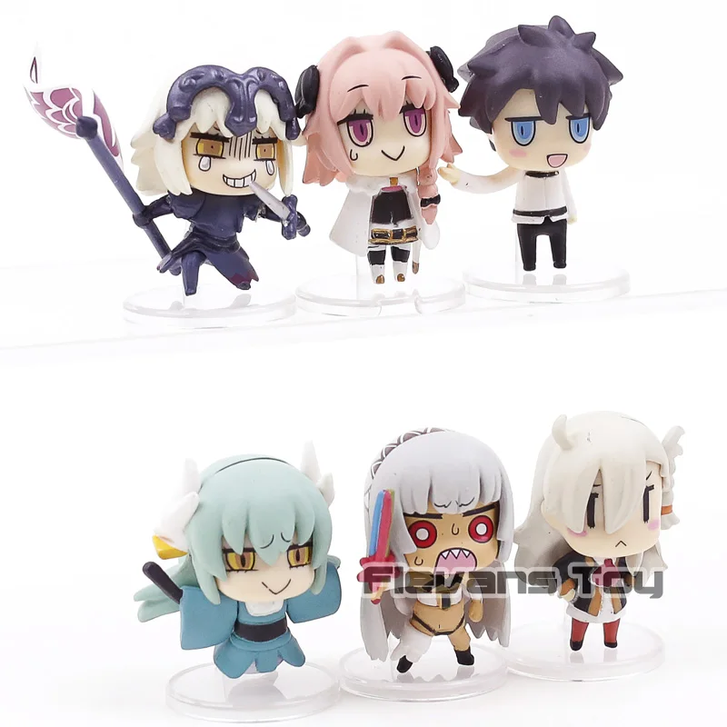 Обучение с мангой! Fate/Grand Order Jeanne d'Arc Olgamally Fujimaru Ritsuka Kiyohime Artila Astolfo ПВХ Фигурки игрушки 6 шт./компл