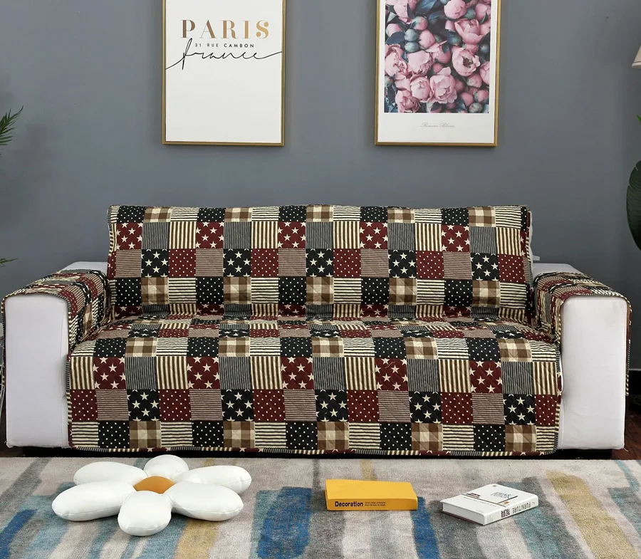 Стеганный диван Чехол для дивана Recliner кресло Пледы для домашних животных собак детский коврик протектор мебели Нескользящие Чехлы для кресел 1/2/3 сиденье