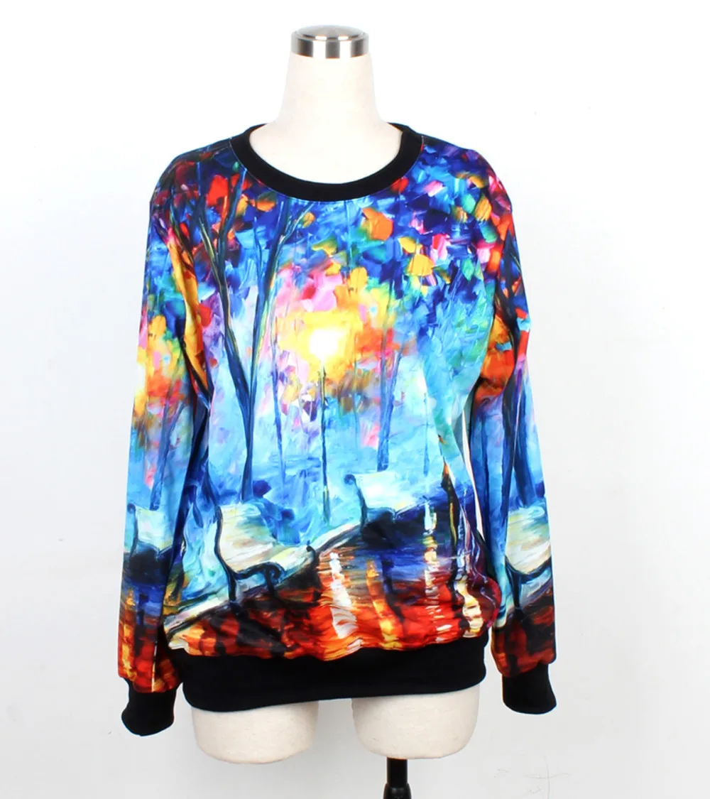 Colourstone Женщины Толстовка 3D печатных женский вне костюм женщины Женские Кофты