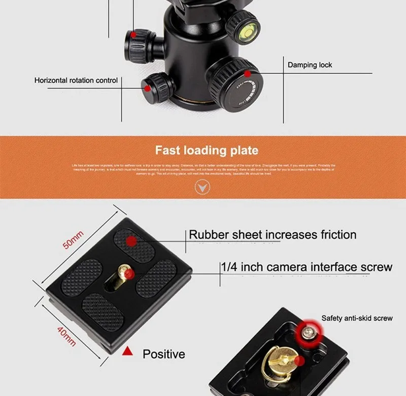QZSD Q666C карбоновый штатив монопод шаровая Головка для dslr камеры светильник портативный стенд компактный профессиональный штатив