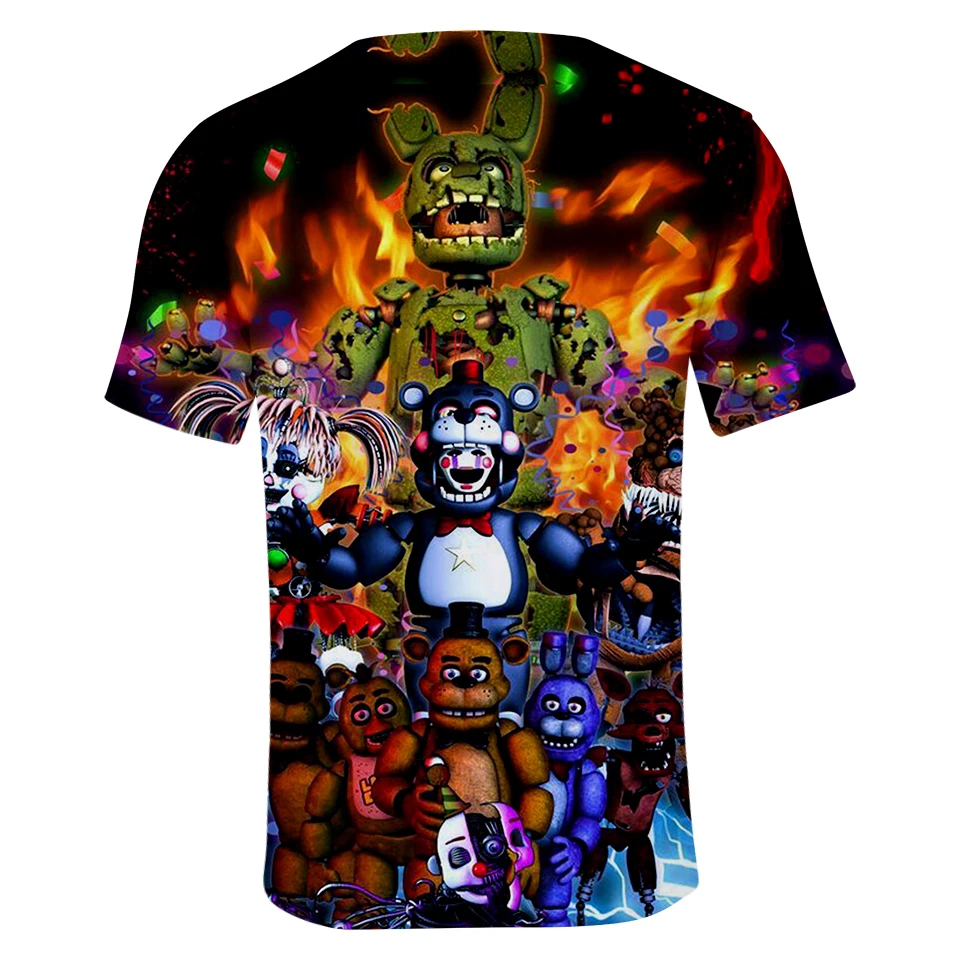 Frdun Tommee Five Nights at Freddy 3D футболка Мужская/Женская летняя футболка забавные крутые футболки мужские/женские модные сексуальные футболки 4XL