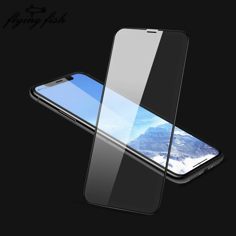 Чехол на 3D 9H Полностью закаленное стекло для iPhone XS Max XR Защитная пленка экрана Apple 5
