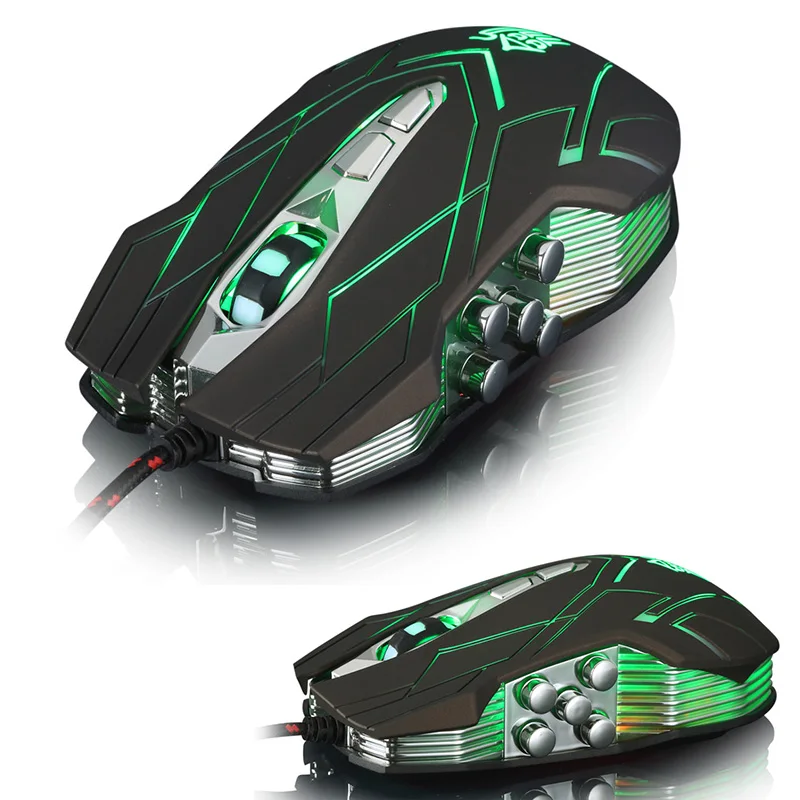 Проводная 9D JS-X9 II 3500 точек/дюйм USB оптическая эргономичная игровая мышь геймер