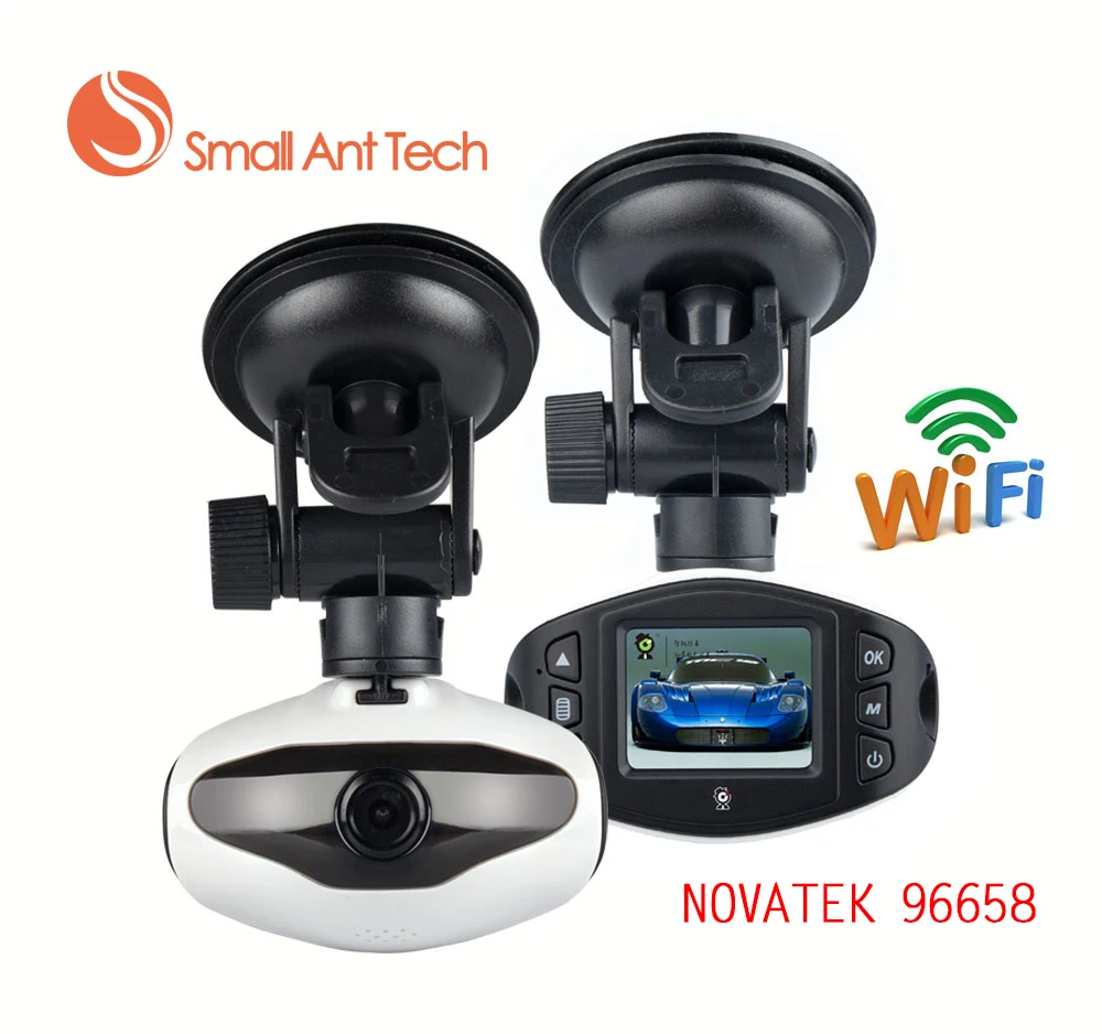 Smallanttech автомобилей Wi-Fi Авто видеорегистратор Регистраторы novatak 96658 Sony imx323 Full HD 1080 P