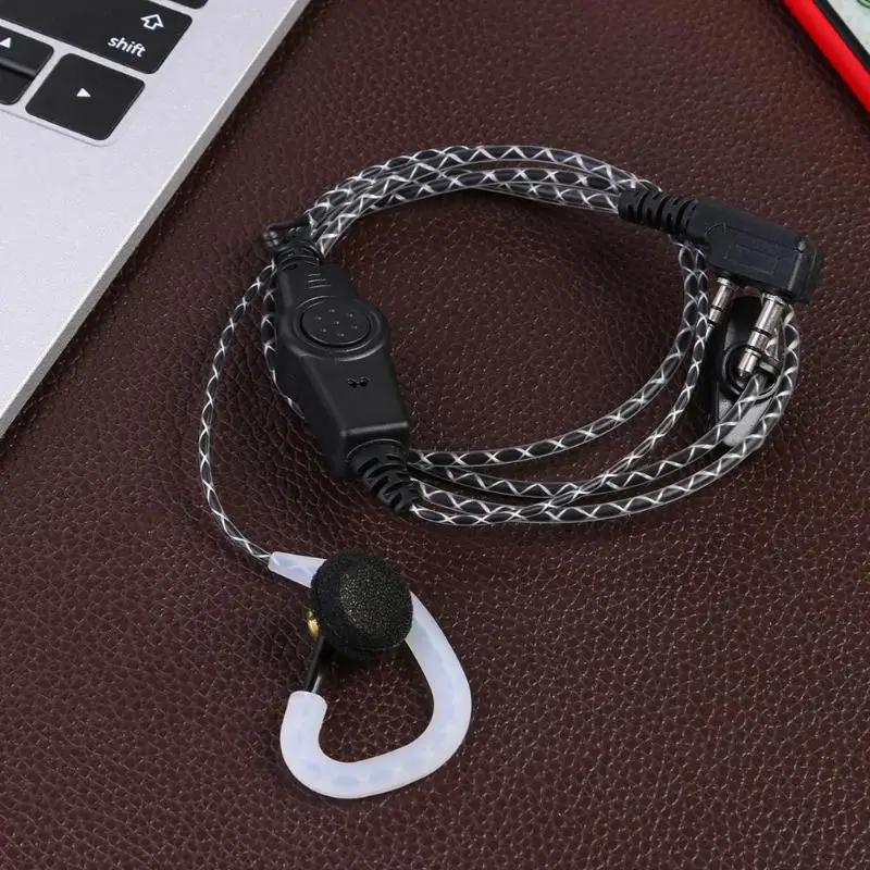 ALLOYSEED 2Pin k тип разъем наушник ушной крючок наушники гарнитура для Kenwood KPG Baofeng UV 5R