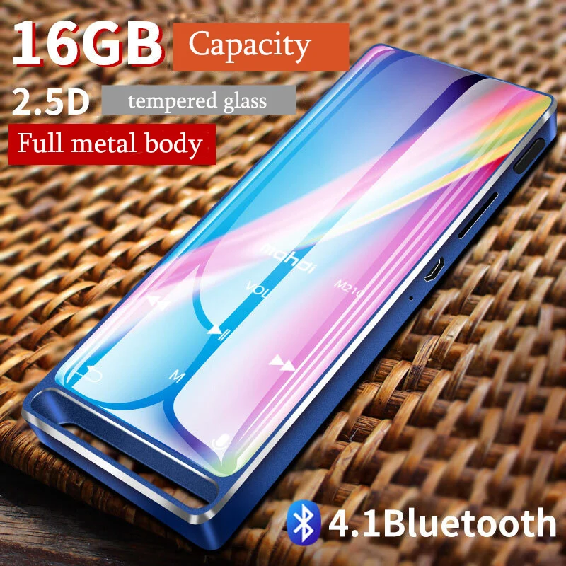 Mahdi M210 16G bluetooth MP3 плеер музыкальный Спортивный Портативный HiFi TFT 1 8 дюймовый экран