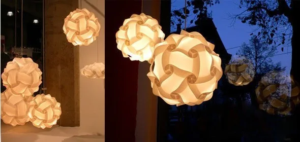 Современный белый DIY IQ Ball Новинка Кулон пазл свет с шнуром питания E27 ПВХ
