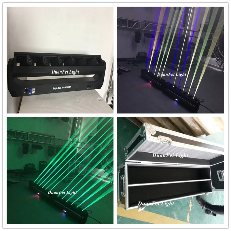 (2 шт. + Flycase) 2019 Новая лазерная панель двисветильник RGB 3 в 1 6 лучей
