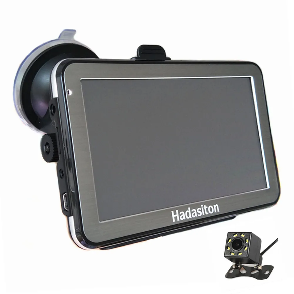 " сенсорный экран автомобильный gps-навигатор CPU800M 8G Sat Nav FM+ Бесплатные карты, Bluetooth AV-IN и камера заднего вида опционально