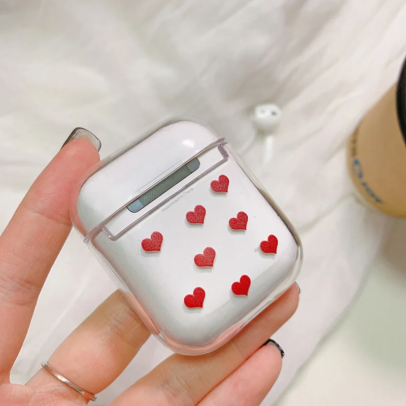 Style 4 Жесткий Чехол для гарнитура для Airpods чехол милый Беспроводной Bluetooth наушники чехол для Airpods с цветочным узором и героями мультфильмов Прозрачная защитная крышка - Цвет: Style 4