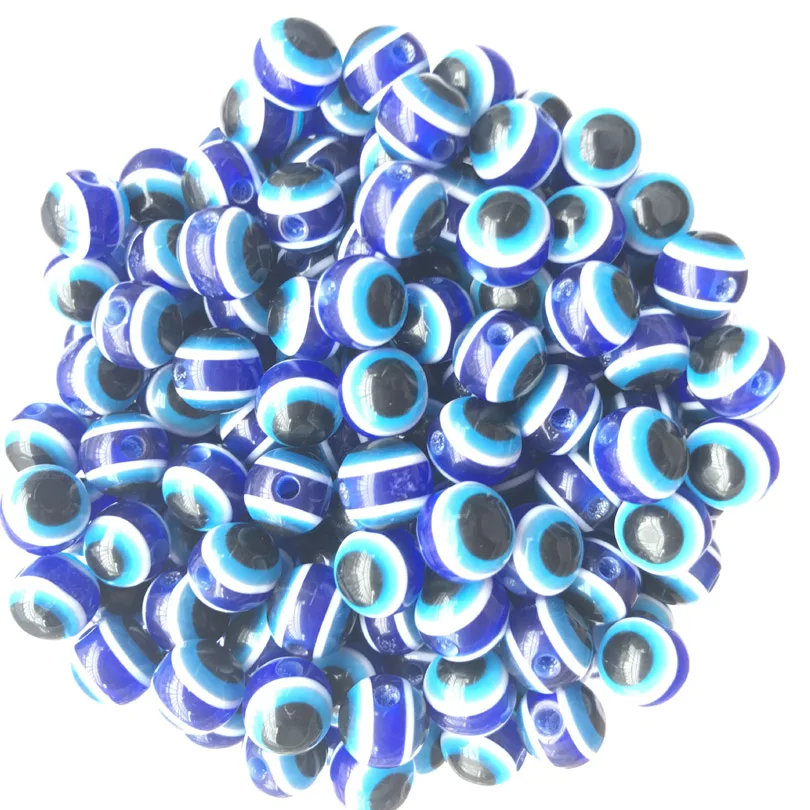 Хорошие бусины 300 темно синий сглаза полосатый круглый фотоэлемент 6 мм 8 10 12