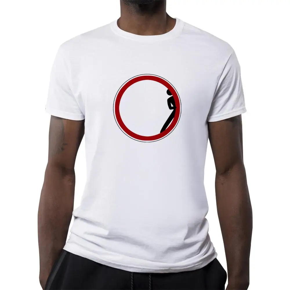 

YFFUSHI Funny T shirts Men Indicator Print White T Shirts Creative Tees Men Casual T shirts Tops Summer Streetwear Plus Size