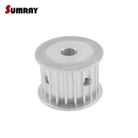 sumray 5m 20t timing pulley 21mm width gear belt pulley 66 358141920mm inner bore aluminium pulley wheel for 3d printer
