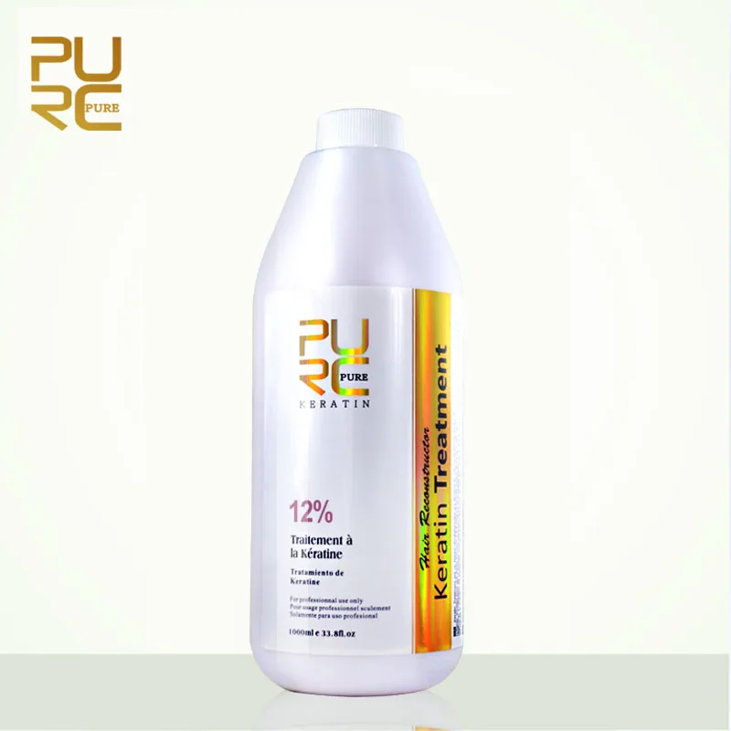 PURC Deep Repairs Damaged Curly Hair Brazilian Keratin Straightening Treatment Products 1000ml Plus 12% Formalin Care | Красота и