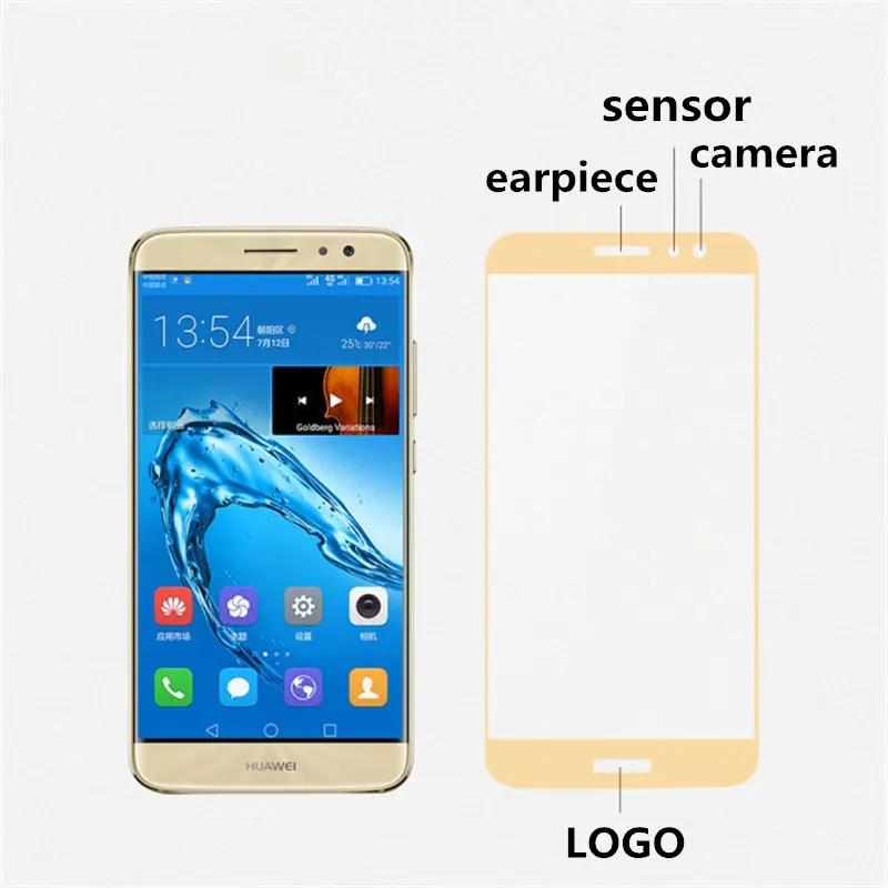 Полное покрытие закаленное стекло для HUAWEI nova plus экран защитный чехол смартфона 9H