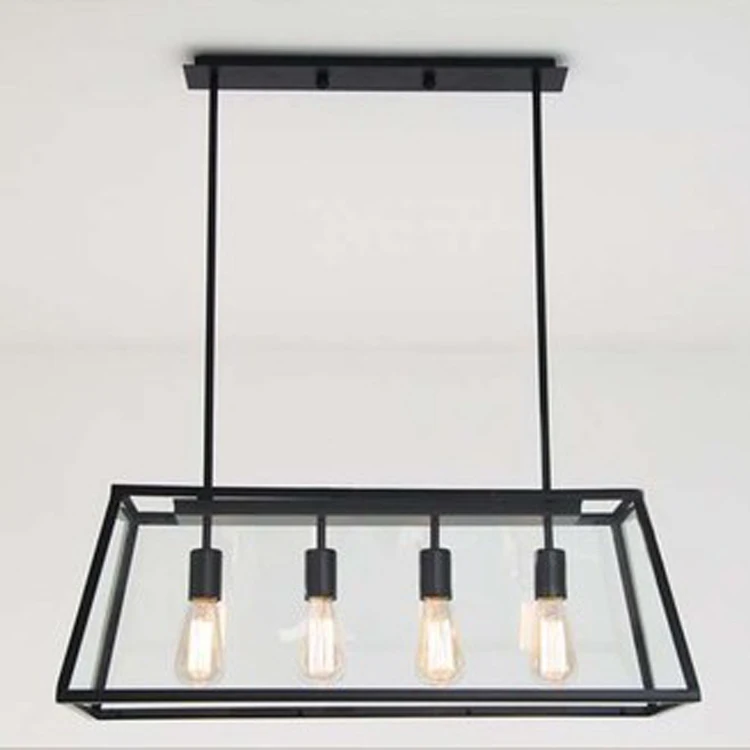 Архистический прозрачный акриловый бокс абажур Ретро Лофт винтажный подвесной