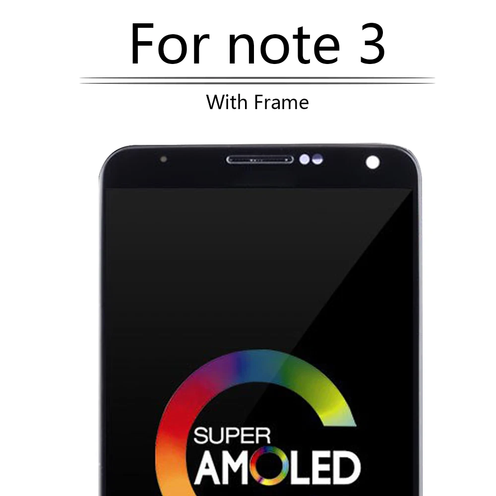Super AMOLED 5 7 &quotдля SAMSUNG Galaxy Note 3 N9000 N900A N9005 N9006 сенсорный ЖК дисплей с рамкой для Samsung