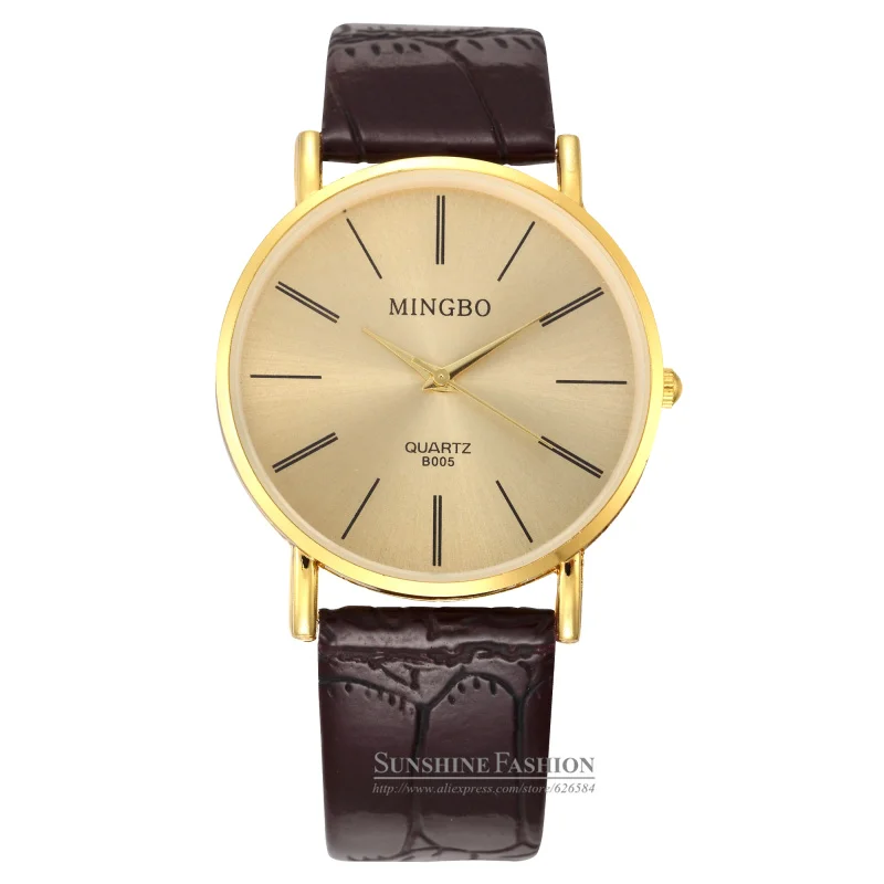 Простой Стиль моделирование деревянный кожаный ремешок кварцевые часы Для