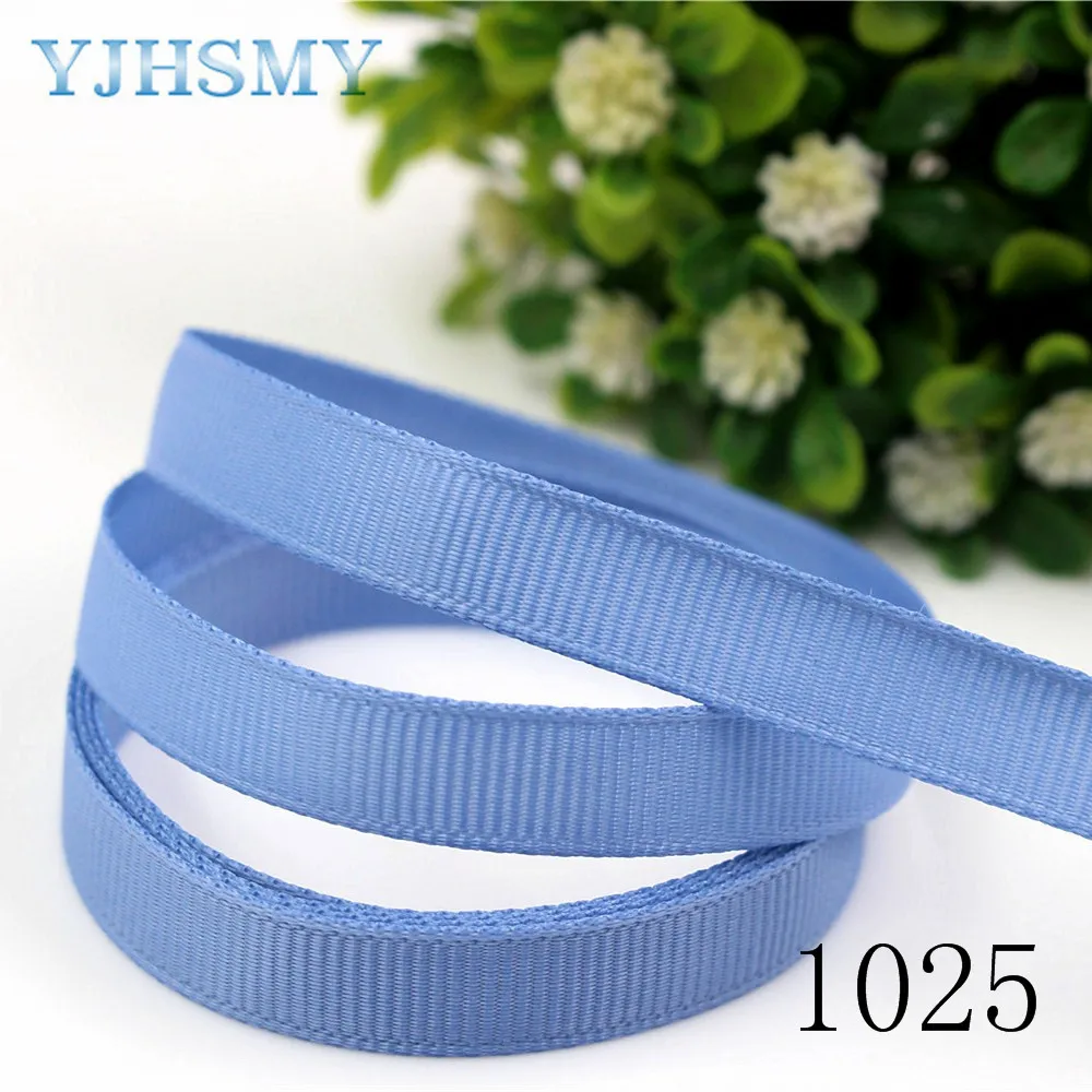 YJHSMY 177172 10 мм ярдов однотонные ленты термопечать grosgrain Свадебные аксессуары DIY